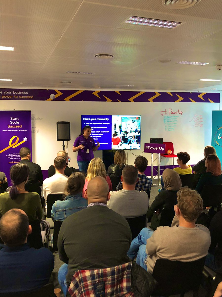 DannyLees12's tweet photo. This is their home 🏡 This is their community 🏘 Ignition Day 2 is well underway here in Manchester and @gemmafattahi is asking the entrepreneurs to challenge and collaborate with each other! #PowerUp #OneCommunity 🚀 https://t.co/sheiHhYFhf