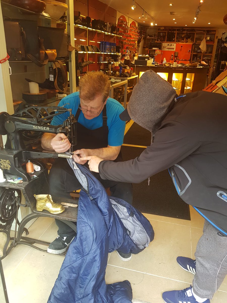 We repair sleeping bags for free for anyone who is homeless.  Call to Tara Leathers 67 Dame St Dublin 2
#Homeless #homelessness #ShoeRepairDublin #taraleathers RT