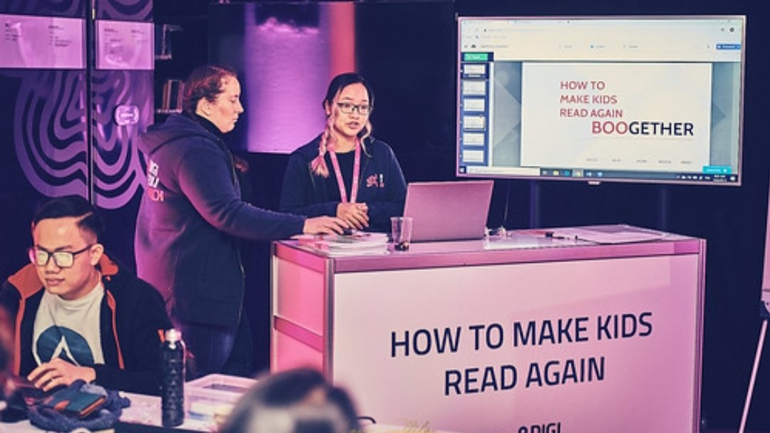 KseniSfi's tweet photo. Well done, my dear #boogether team ๐๐ฒ
We took the challenge and created an impressive innovative idea from 0, in less than 24h. And it was just a first step into #digifuture ๐
Thanks to all the #digieduhack people and see ya next year! https://t.co/ek0DEHcgI5
