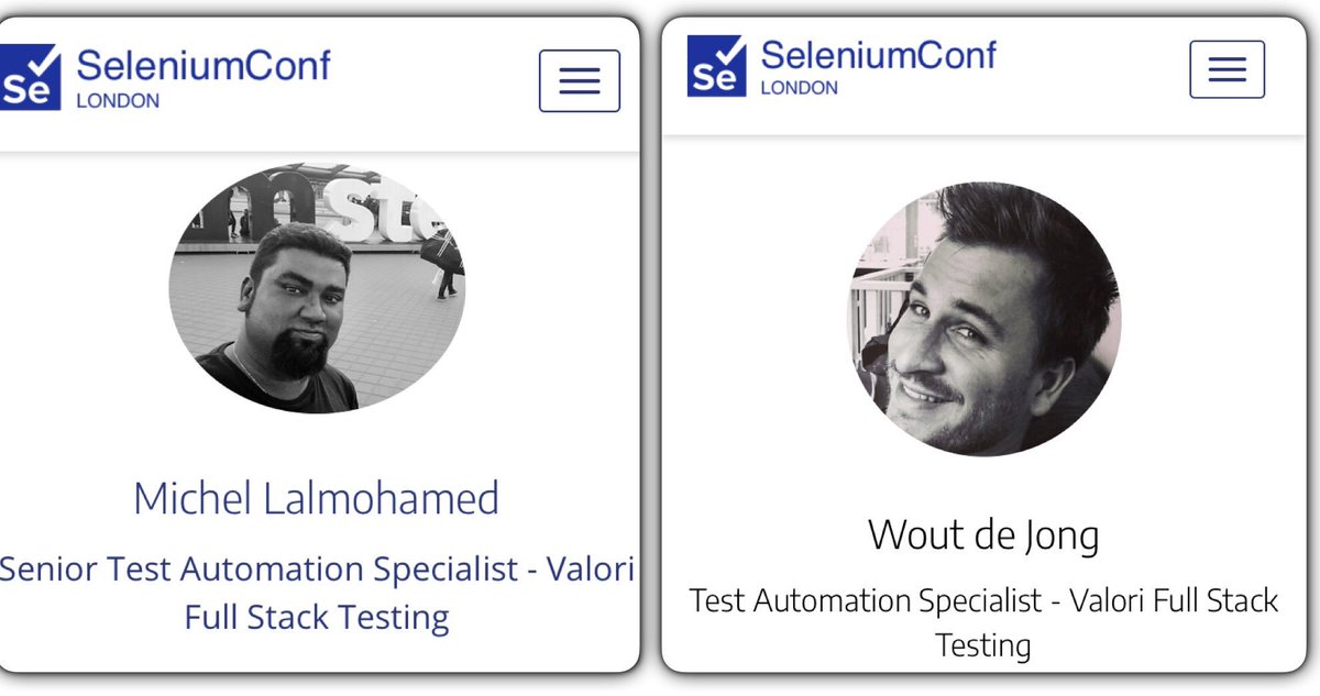 MarcovanHarn's tweet image. Next Monday “our” #testautomation specialists @michelamin47 and Wout de Jong will be on stage at the @seleniumconf in #london 👍🏼😃 Looking forward to it!! 🙌🏼

#testautomationconference #seleniumconf #seleniumconf2019 #softwaretestingconference #opensource