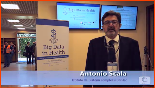 Dalla #CnrWebTv, il servizio dedicato a 'Big Data in #health' #BDH2019
Un incontro tra esperti che ambisce a migliorare il sistema sanitario “attraverso i dati, abbassando i costi e migliorando la qualità della salute”, spiega <a href="/antonio_scala/">antonio scala</a> #Cnr-Isc
cnrweb.tv/big-data-in-he…