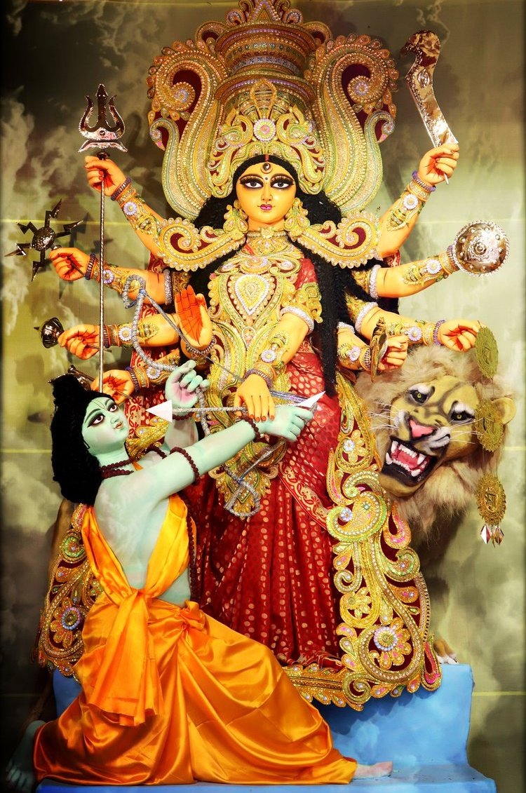 raghunath on Twitter: "Today is #MahaSashti On this day Lord Sri Rama had  worshipped Maa Durga in order to relief Devi Sita from Ravana's captivity.  Following to Sri Rama every year in