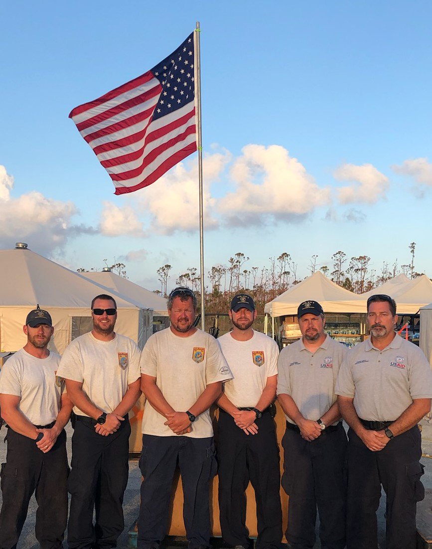 Our last deployed #HurricaneDorian personnel returned home! Now we plan for our next missions!  Special thanks to <a href="/fairfaxcounty/">Fairfax County Government 🇺🇸</a>, <a href="/ffxfirerescue/">Fairfax County Fire/Rescue</a>, <a href="/USAID/">USAID</a>, @theOFDA, and families; all are part of our team. Thanks as well to our new school friends, your cards were much appreciated!