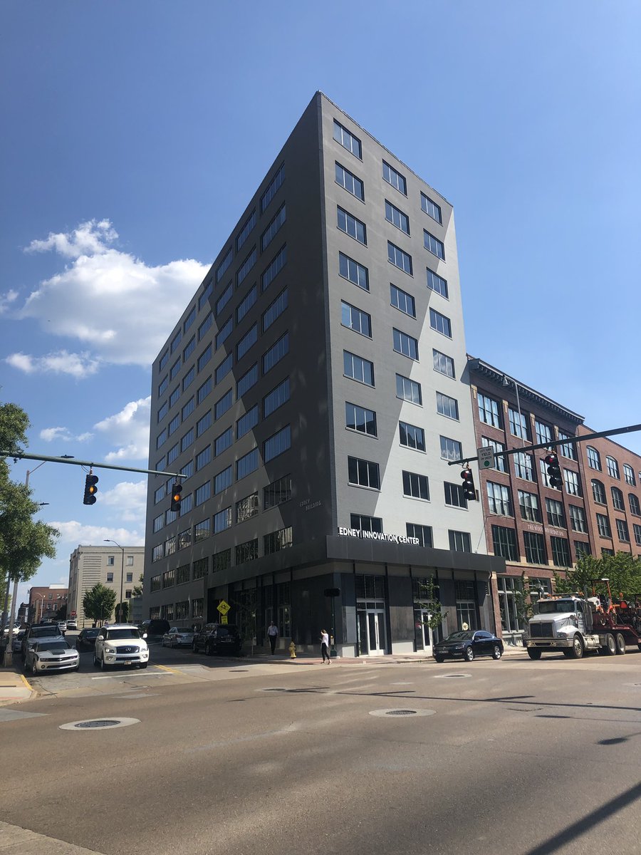 Edney Innovation Centre - what was once a vacant office tower in downtown Chattanooga is now a thriving hub of incubator, community and coworking space thanks to an innovative PPP #placemakingweek