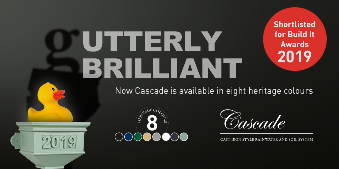 BMDrainage's tweet photo. We are delighted to announce that our #Cascade Cast Iron Style Rainwater and Soil System in Chartwell Green has been shortlisted for the Best #Plumbing or #Drainage Product at this year’s #BuildItMagazine awards 🤞 🏆
#BuildItAwards2019 https://t.co/Z01FFkEau5