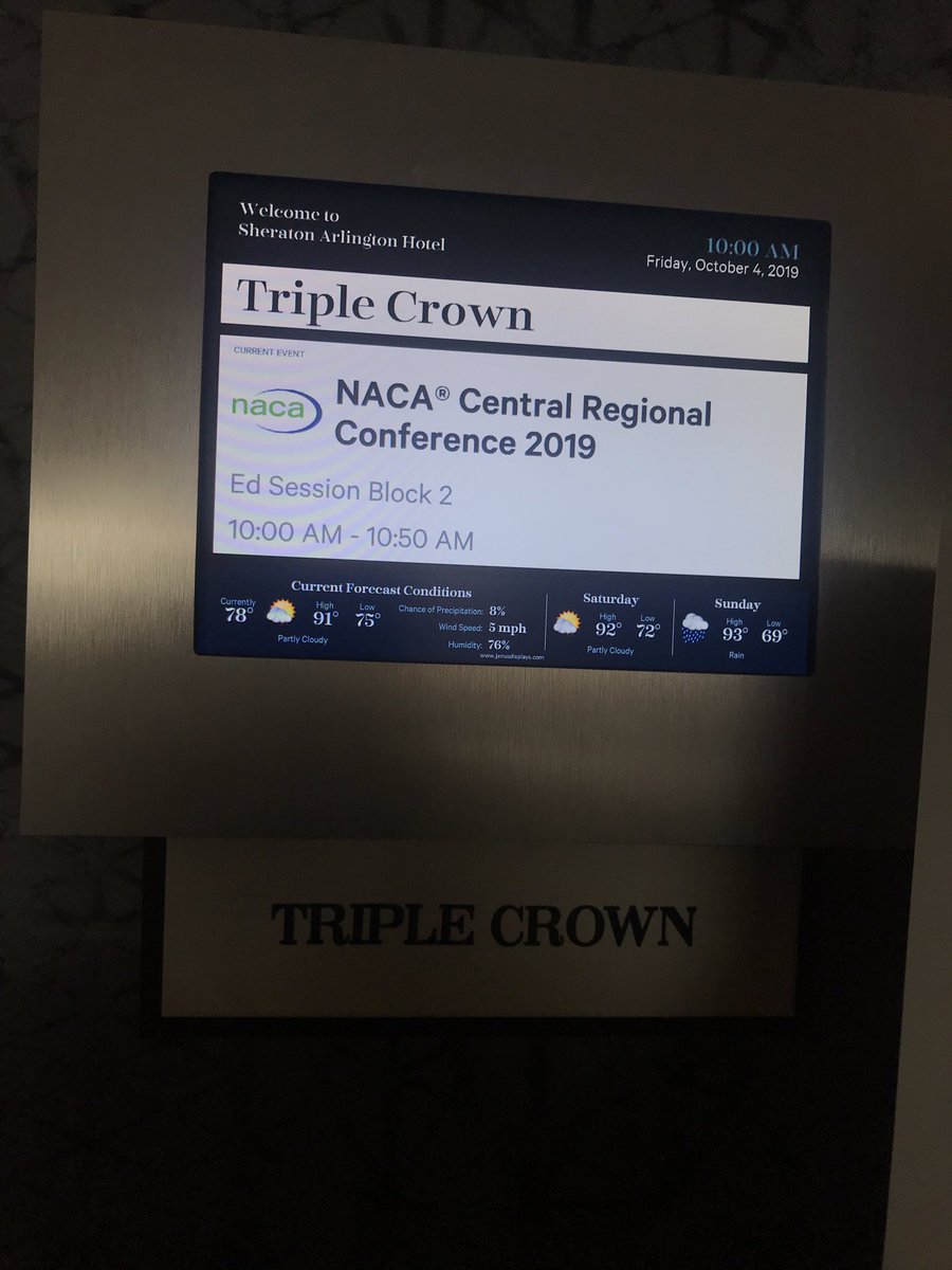 AngeloStateUCPC's tweet photo. Day 2 of @thenacacen is underway! Educational Sessions, School Swap, Lecture/Showcases and so much MORE! Time to Level Up! #NACAcen https://t.co/rIPktv4BM9