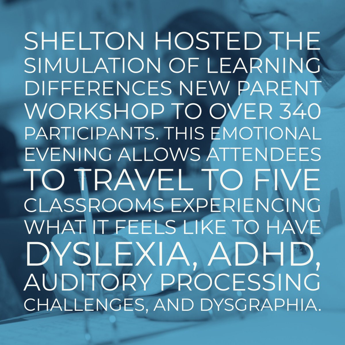 SheltonSchool's tweet image. Thanks to everyone who attended our Learning Difference Simulations last night! #sheltondallas #learningdifferent #dyslexia