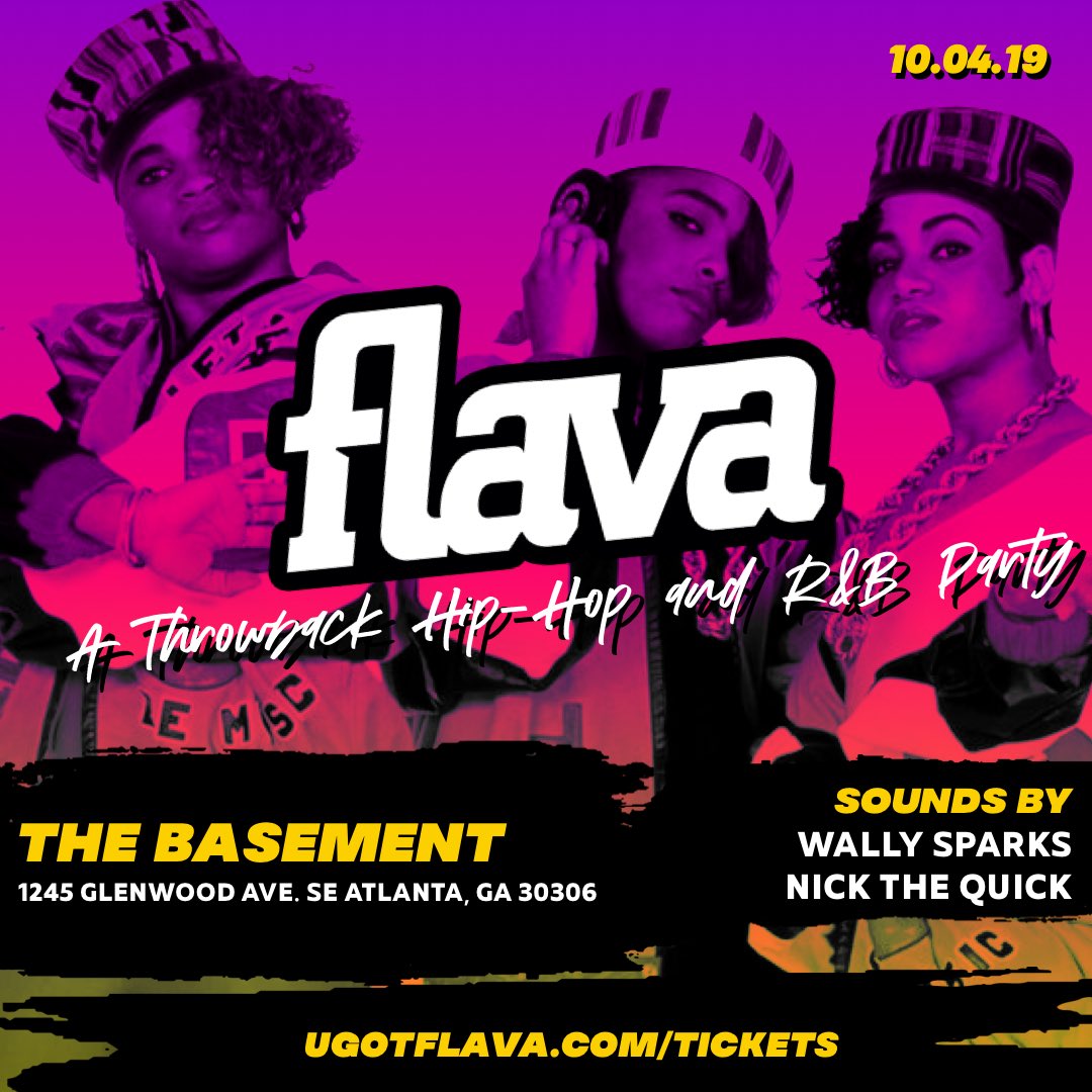djwallysparks's tweet photo. 🚨 TONIGHT! 🚨

Come experience @ugotflava aka the best throwback party experience in Atlanta! 

🎟:  https://t.co/rycetSxdDF

⏱: 10pm

📍: @BASEMENT_EAV 

🎧:  @djwallysparks + @NickTheQuick89 https://t.co/AKsJHozZmf
