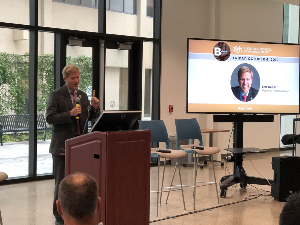 garimasharma11's tweet photo. .@MayorKeller sharing history of #benefitcorporation legislation in NM. Looking back to move ahead! It’s a new start today! @UNMAnderson https://t.co/7jV7rmRcKy