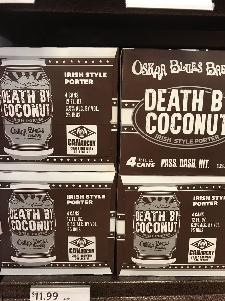 ABCBeerRick's tweet image. New #CraftBeer @ABCBeerCountry west #VeroBeach: @oskarblues Death by Coconut