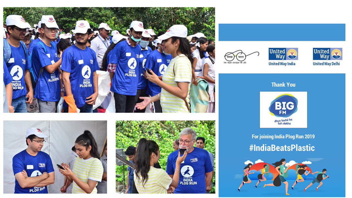 Thanking <a href="/bigfmindia/">BIG FM 92.7</a>, our Radio Partner for the #IndiaPlogRun at Geeta Colony in Delhi, for their support in the #IndiaBeatsPlastic drive against #PlasticPollution 

#IAmLessPlastic #SwachhBharat #SwachhtaHiSeva