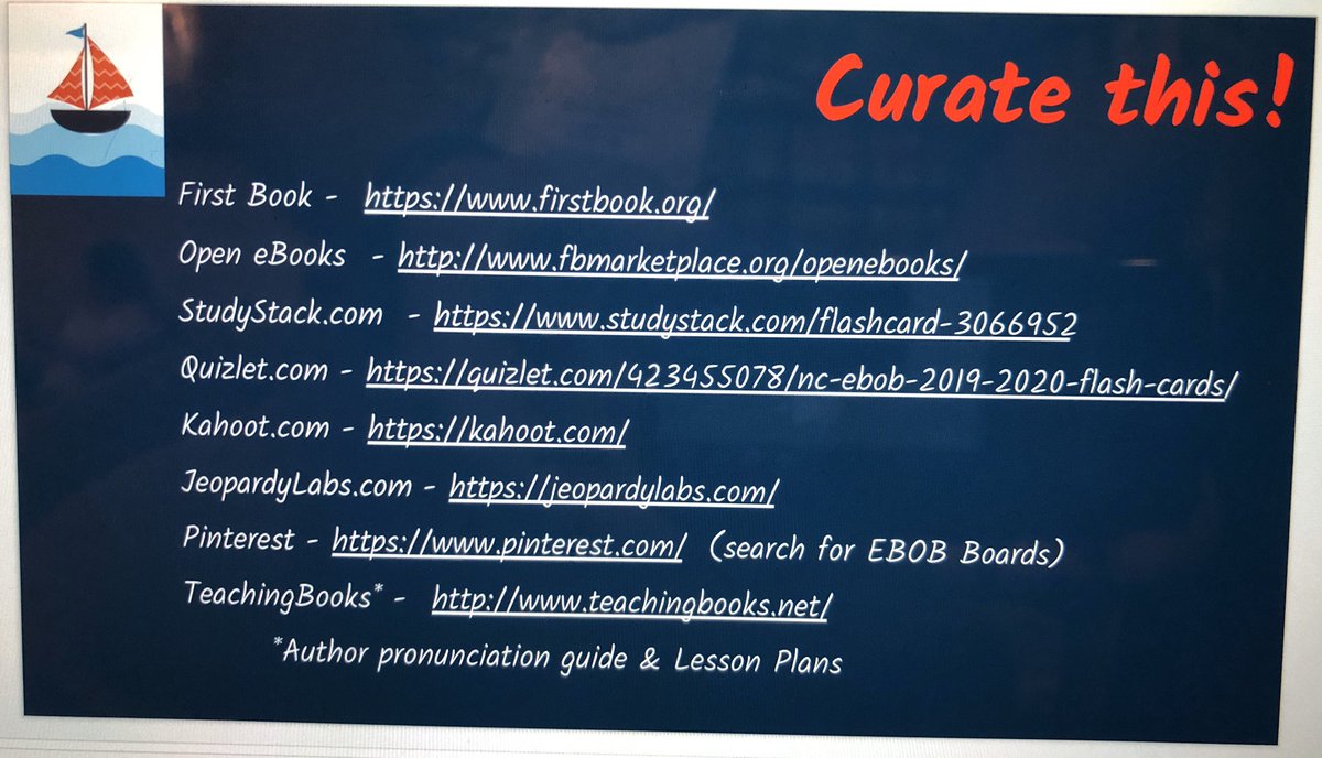 Hey <a href="/NC_LCS/">LCSNC</a> Media Coordinators, check out this list of curated resources for #BattleoftheBooks practices. Which others do you use with your Ss? #NCSLMA19  #LCSstrong2theCore