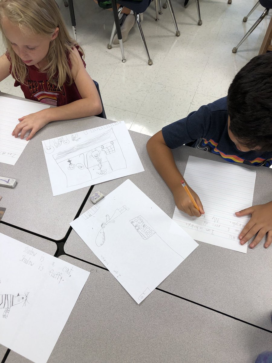 drloisnorwood's tweet photo. I am so incredibly impressed with the thoughtfulness &amp; dedication of our young Ss on today’s end of unit writing sample @AES_Aviators. From planning to writing, they worked with energy to tell their story. #voice #makingmeaning #definingself #momentsthatmatter #ChooseGarlandISD https://t.co/ocBzccHXuk