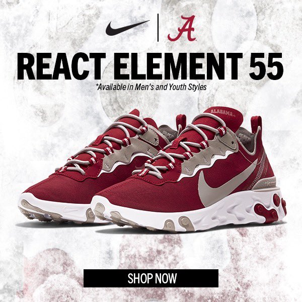 nike react element 55 alabama