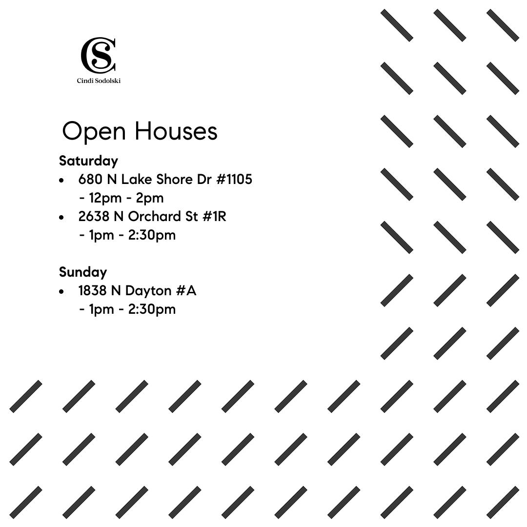 cindisodolski's tweet photo. Another great lineup of open houses this weekend. We would love it if you stopped by!
#openhouse #sunday #saturday #chicago #compass #agentsofcompass #realtor #realestate #topproducer #findyourplaceintheworld #dreamhome #welcomehome https://t.co/nLvOTCO3yO