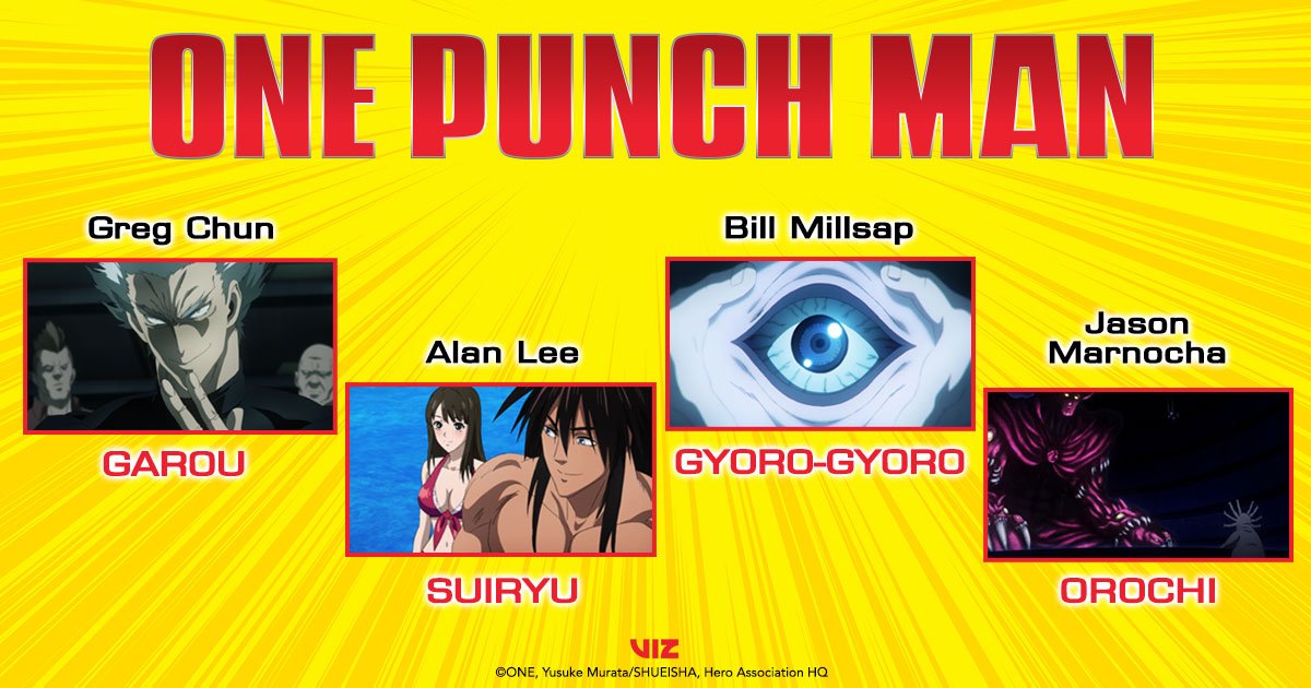 One-Punch Man season 2 cast revealed, Greg Chun plays Garou