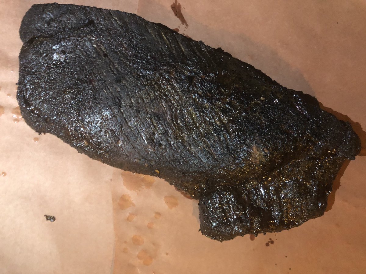 BizPowering's tweet photo. 16 hour cook of a 12lb #brisket and 10 pound butt for our distributor partner @CrescentElectrc. Mixing business with pleasure!
Hot tip: Pink (non waxed) butcher paper is a fantastic wrap. It’s more malleable than foil and let’s the meat breath. Will #BBQfororders https://t.co/8MRc3er06Z