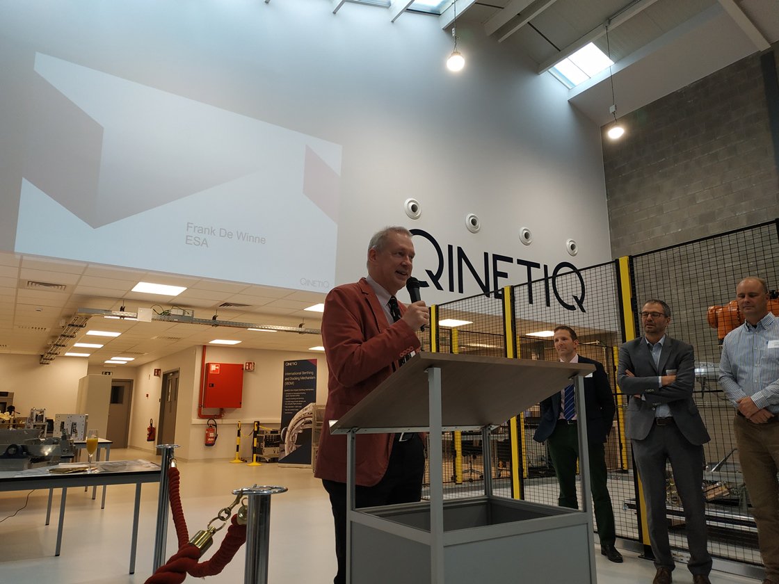 QinetiQ's tweet photo. Thank you to all our customers, partners, stakeholders and colleagues for a successfulopening ceremony for our new state-of-the-art #cleanroom facilities. A special thank you to Frank De Winne for giving a great opening speech. @ESA_BE https://t.co/iUGK9cEgsT