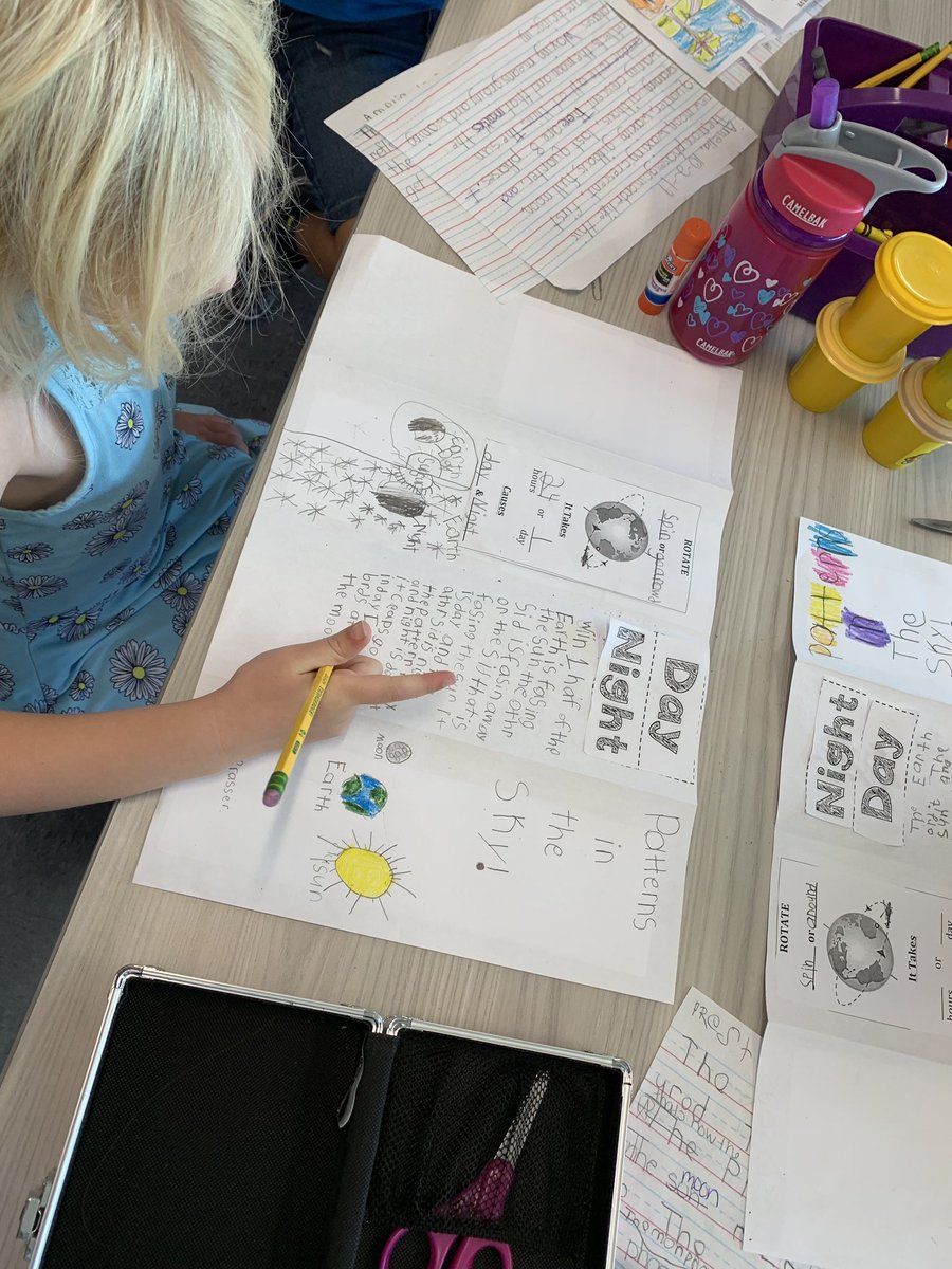 bilbao_tabitha's tweet photo. I am super impressed with my students! They have learned so much from this Earth Science unit. Students made brochures of all the patterns in the sky. #moonphases #seasons #dayandnight #BCESfirsties https://t.co/fjsWgFovrm