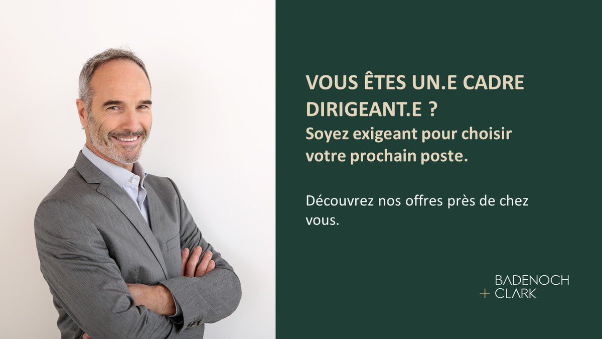BadenochClarkFR's tweet photo. 📌 Vous souhaitez donner une nouvelle dimension à votre carrière ? Découvrez l’offre qui vous correspond 
↘️ https://t.co/6skOKUcF3N https://t.co/66gn1XQEH9