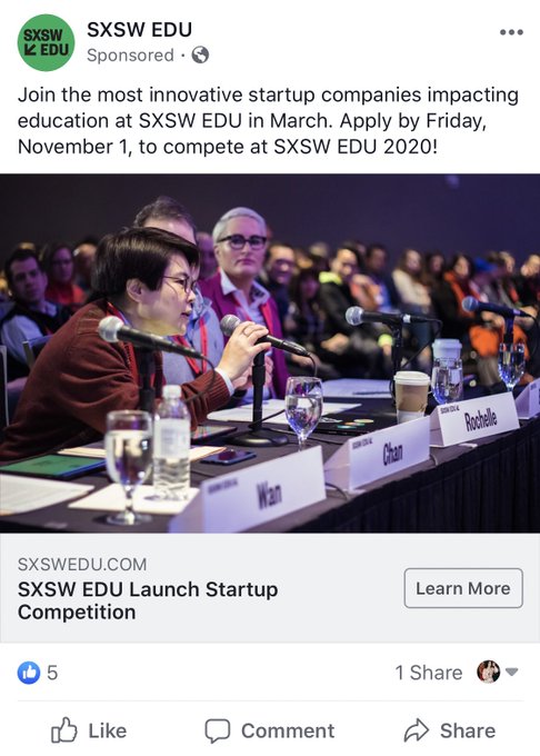 Its always so satisfying to see my photos used for @sxsw ads! This was taken this past March for an EDU