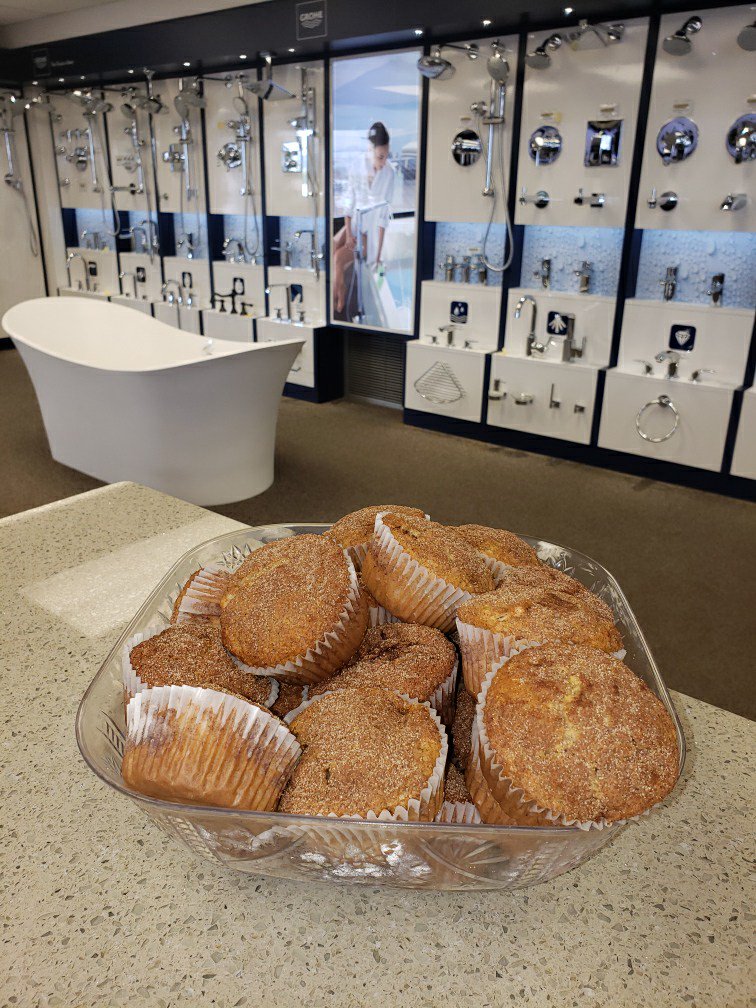 The staff at Plumbateria would like to give a big shout out to <a href="/jollygirlv/">Jollygirlv 🇨🇦</a> for bringing us in these incredible pumpkin spice muffins hot out of the oven. Ensuring our customers are happy with our service never tasted so good!