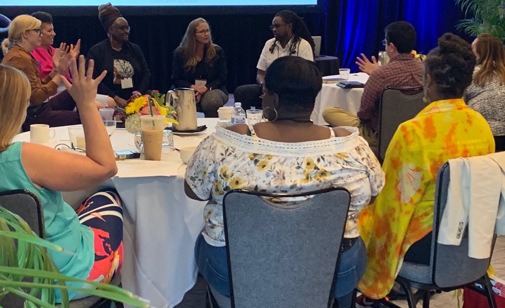 TCCstaff's tweet photo. “Healthy loving is healthy living!” Organizations from across the south working with @storycenter today, learning how to better engage community through storytelling https://t.co/K5bHsyioPE