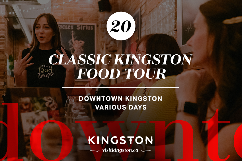 #20 of #25 things to do in Kingston this October: Classic Kingston Food Tours (<a href="/KtownFoodTours/">KingstonFoodTours</a>) bit.ly/32JPDFb #VisitKingston #FreshMadeDaily #YGK