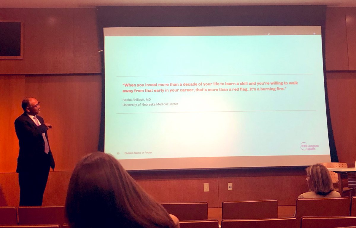 Great program so far at the Women’s Leadership in Surgery Conference 2019. Dr. Paresh Shah touching on the topic of why women leave medicine. #womensleadershipinsurgery