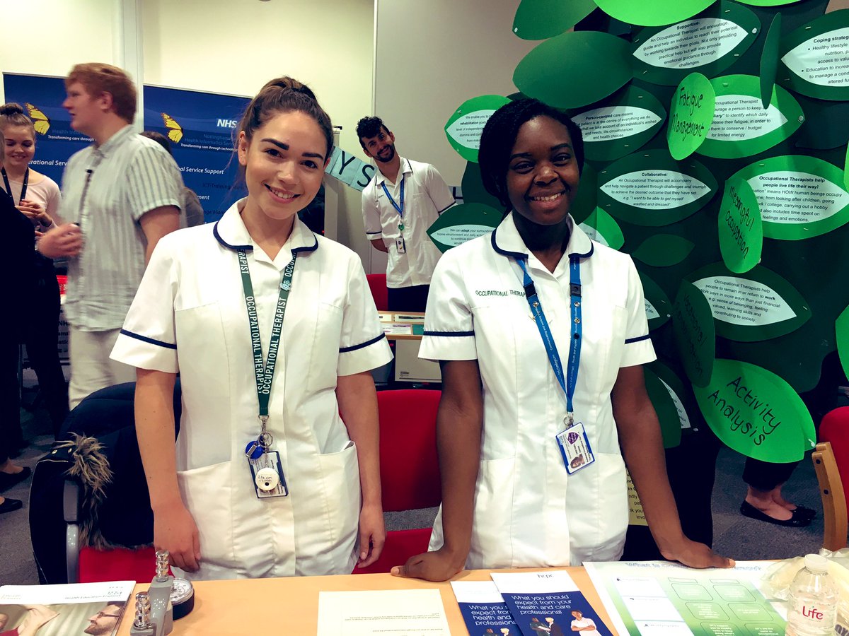 KVTilley7's tweet photo. Spot the Physio photo bomb! Loved promoting OT at the AHP careers day today! #OccupationalTherapy #AHPCAREERS @SFHFT https://t.co/M597ZeedId