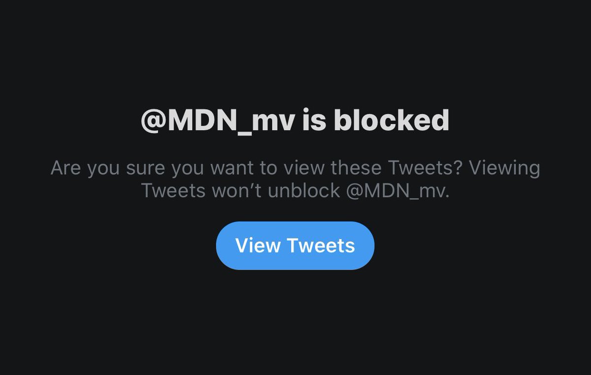 ZiyauSaeed's tweet photo. To #BanMDN, First #BlockMDN. I have blocked @MDN_mv, have you? https://t.co/PMlzAgBRKI