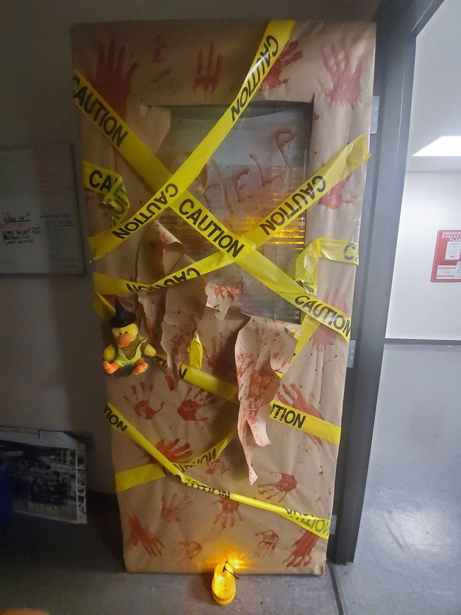 BellNightSafety's tweet photo. Investigating whats going on during Bell nights not sure I want sit here any longer! #staycalmhavefun #ducky #DecorativeDoor #DuckTales @jrindafernshaw https://t.co/WV0ozWTISs