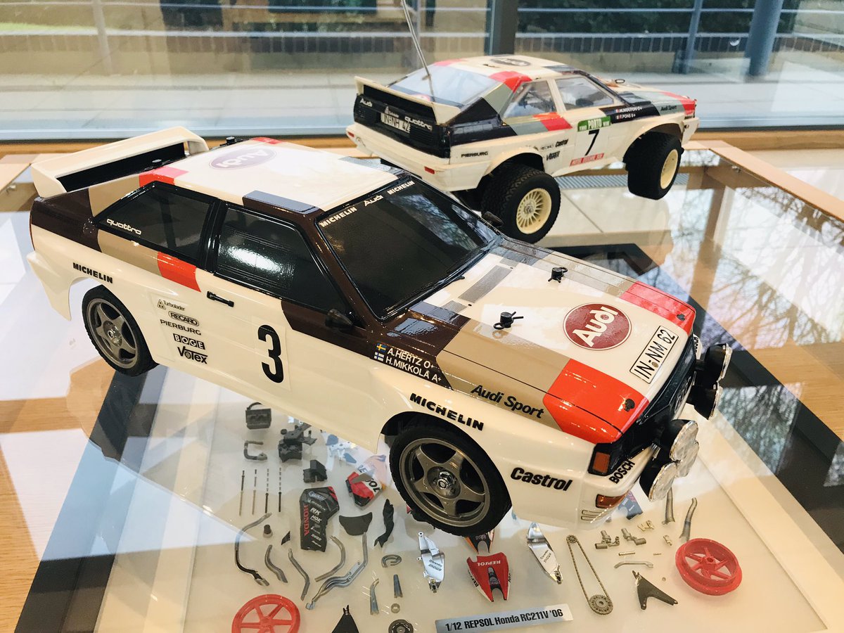 TamiyaUK's tweet photo. Quattro old and new @audisport @AudiUK #classictamiya https://t.co/CaTWn3k6ka