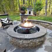 HPCFire's tweet photo. Answer in emojis! What does fire inspire in you? When we saw this setup from Backyard Trends, we started dreaming of 🍂🎃☕🍁 Are you cozying up to the fire this weekend? #fireinspired https://t.co/S5uqkE4N0A