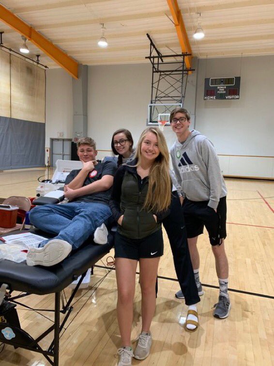 NHS Blood Drive busy at EHS today! Thank you to those that gave blood to support others and thank you to <a href="/malloryp_2/">Mallory Derry</a> for the awesome action shots! <a href="/eldoradousd490/">El Dorado USD 490</a> @eldoathletics <a href="/BruceLolling/">Bruce Lolling</a>