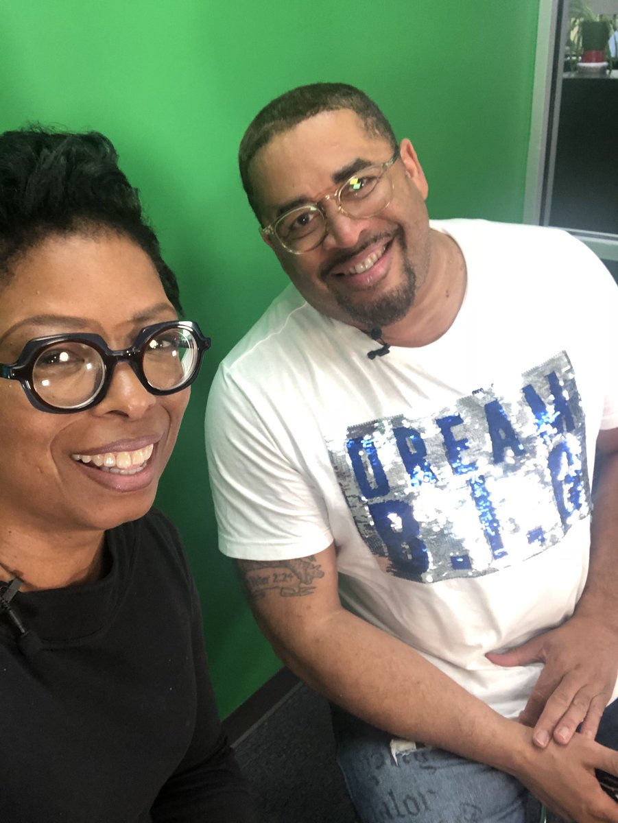 maurettebclark's tweet photo. Fun day with @byroncage. Make sure you check out my #interviewexpress at @PraiseBaltimore ! https://t.co/k4sBJICDHD