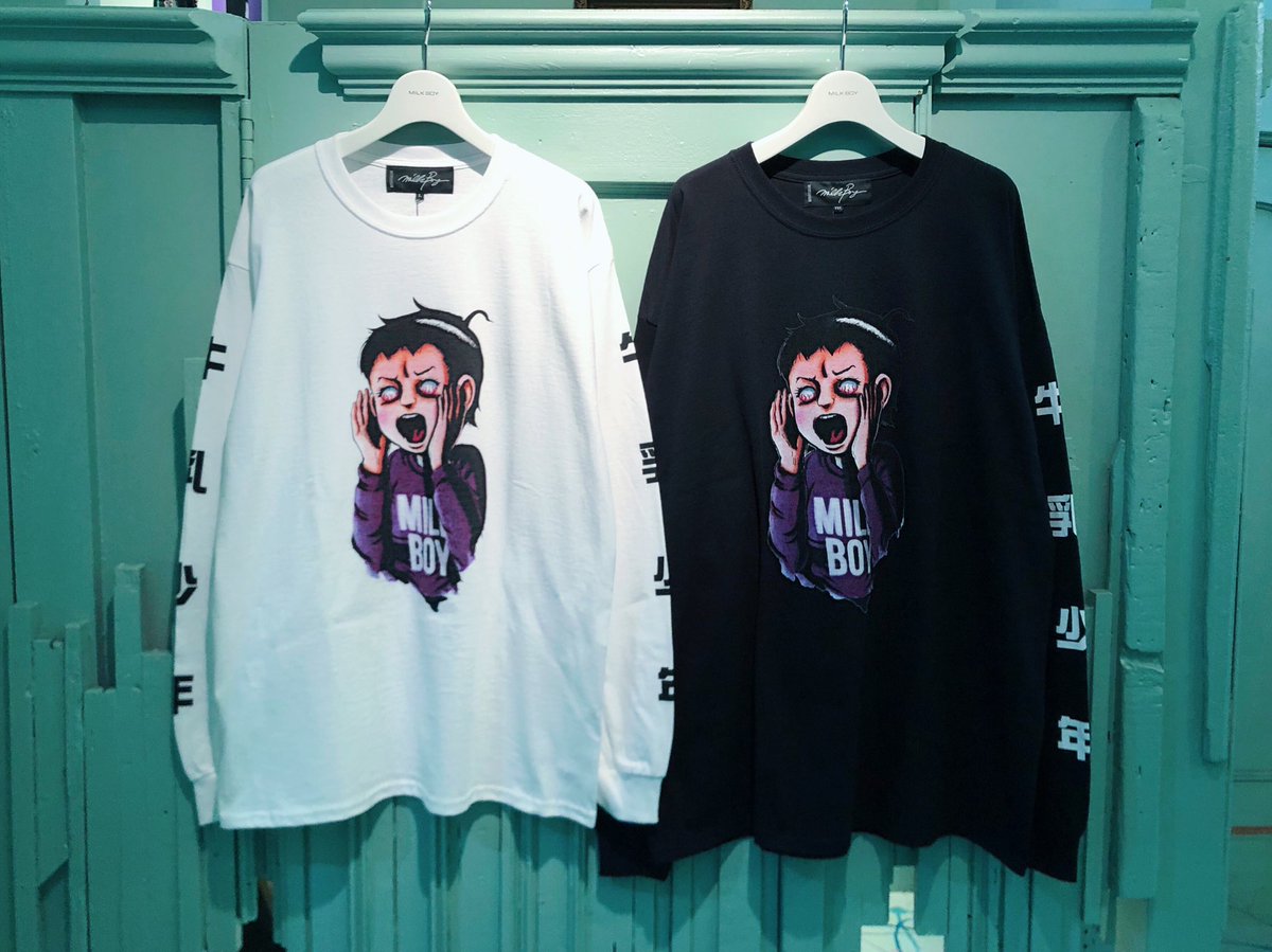 KAZUO UMEZZ × MILKBOY KAZUO UMEZZ FEAR L.S. TEE ¥8,800+tax size:L 
