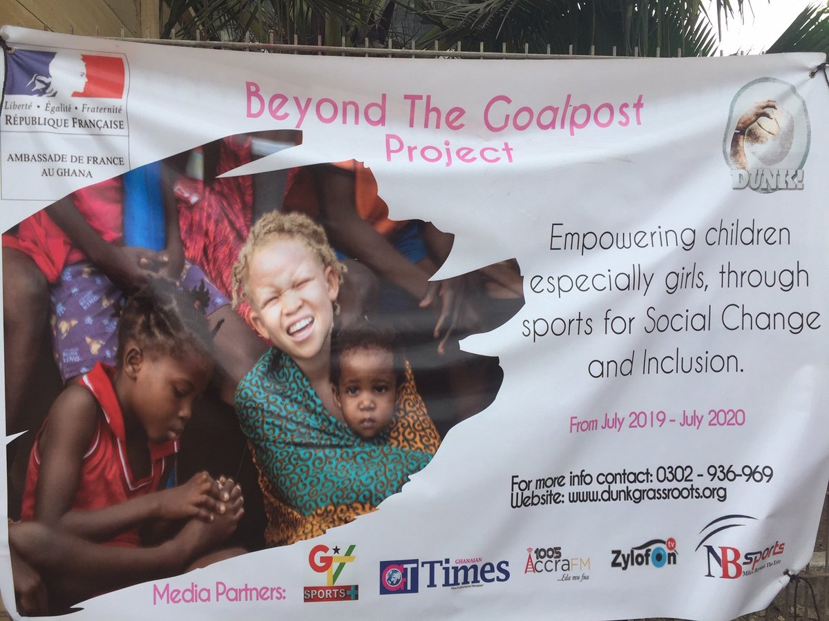 FranceandGhana's tweet photo. Congratulations to the #Dunk association for the inauguration of the ''beyond the goalpost'' project which facilitates the empowerment of 80 young girls through access to sport and education. to know more about it : https://t.co/ZduIsNlqcm https://t.co/dUYfEWlIGv
