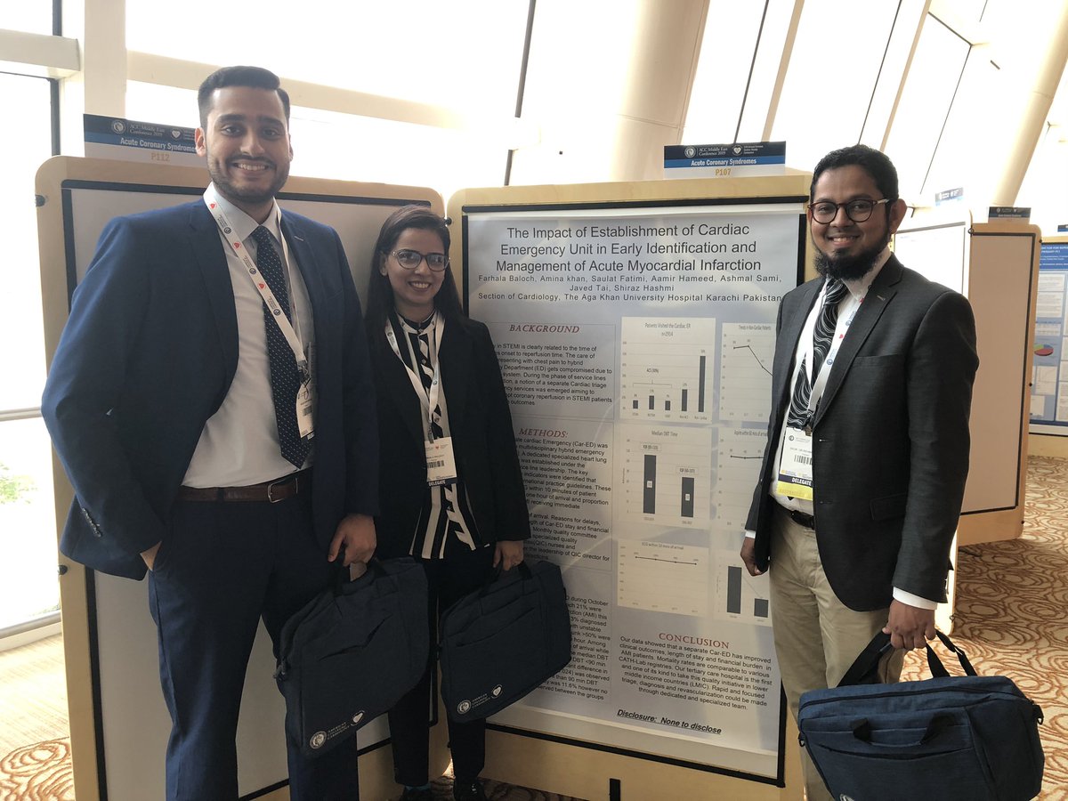 DrWShahnawaz's tweet photo. Representing @AkuCardiology with @AnzarFarhala @salikurrehman at ACC Middle East Conference 2019 #ACCIntlConf #dubai @InterConHotels https://t.co/Wcht0cUycN