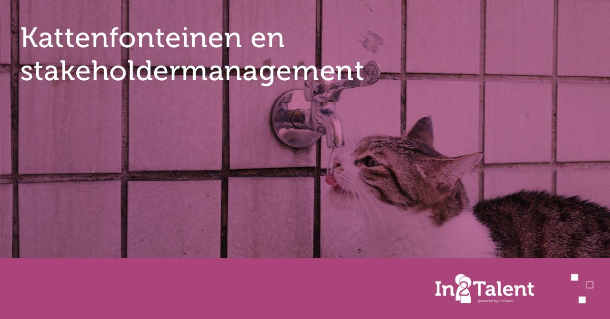 In2Talent's tweet image. Geheel in het kader van #dierendag een artikel over kattenfonteinen en stakeholdermanagement. Lees het blog van Daan op onze website: bit.ly/2IlqHvW