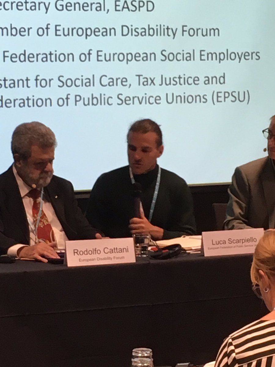 DisSupportEU's tweet photo. ‘We need to break the circle of placing the demand of support on the shoulders of families, users and the workforce’ from Luca Scarpiello @EPSUnions. How can we break this circle? #FundInclusion and #SocialDialogue
#StaffMatters https://t.co/WUwbAX0YcZ