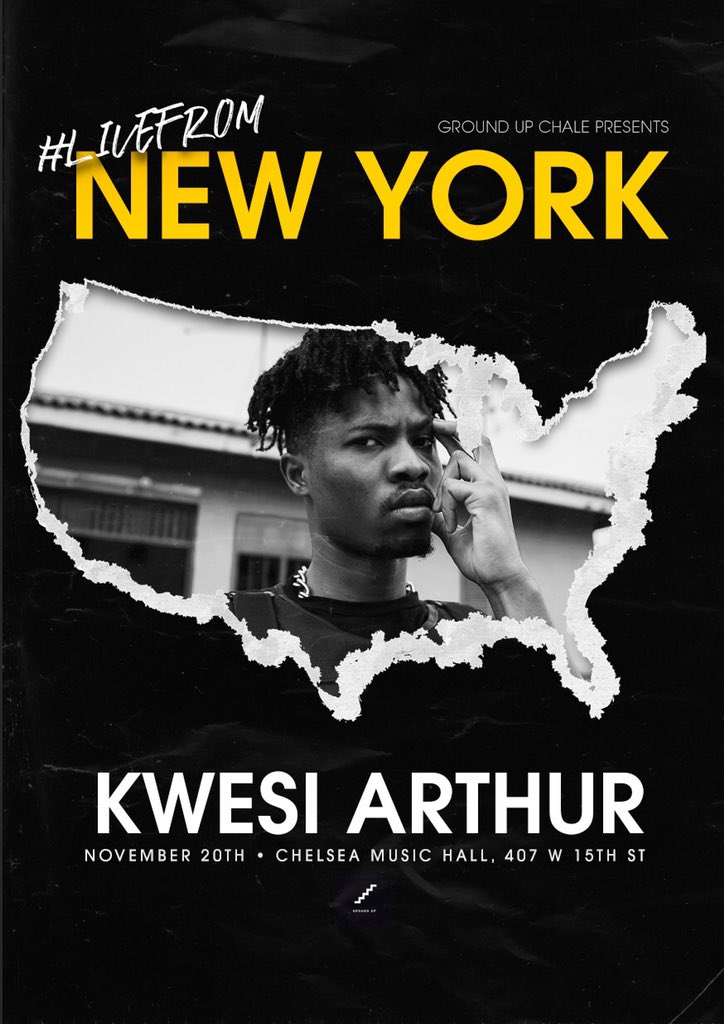KWESIARTHUR_'s tweet photo. Been long overdue, but there was no way 2019 was going to end without me touching down in the BIG APPLE New York bn behind the music from day 1! 💙 I’m ready to bring the movement to NYC. Get your tickets now! We are bringing Tema to the US! 🇬🇭🌎 🙏🏾 https://t.co/7322ZQGale https://t.co/kLhwOtoSGY