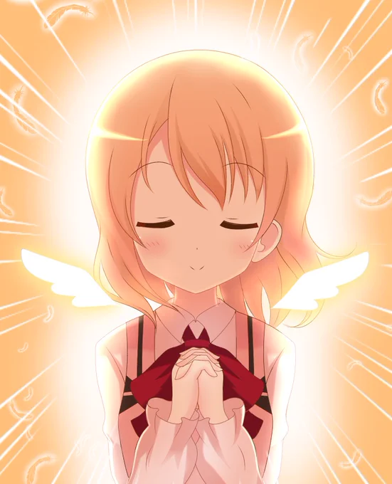 「私はこの喫茶店に繁盛をもたらす天の使者ココアです」
#天使の日 
