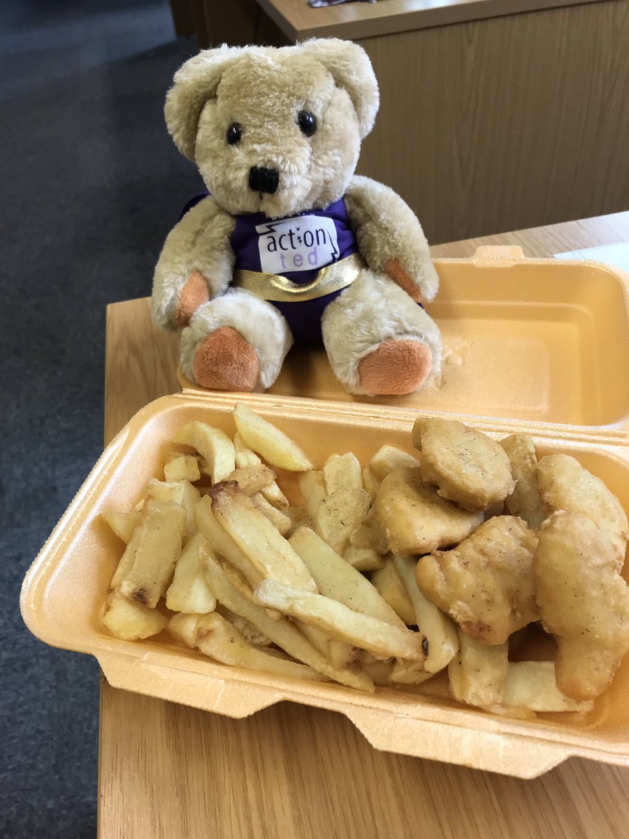 LittleActionTed's tweet photo. We’re having #FishAndChipFriday @LATcharity today! Yum 🐟🍟 https://t.co/iJFDU28NYz