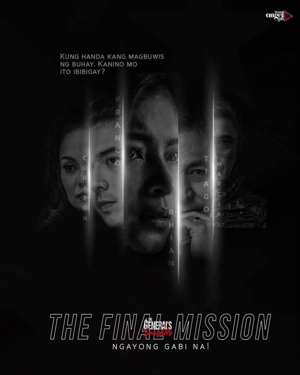 Sarehmae1's tweet photo. Don't Forget the Grand Finale of The General's Daughter Tonight! #TGDMissionAccomplished 

Rhian Bonifacio
Angel Locsin
@143redangel https://t.co/knL8qS67YS