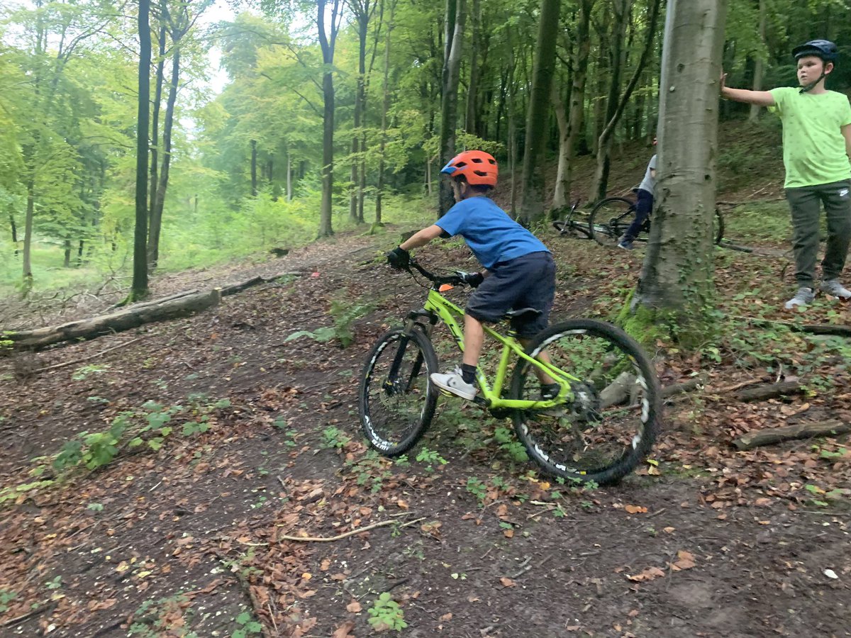 Working on line choice and off camber riding this week. #mtbkids
