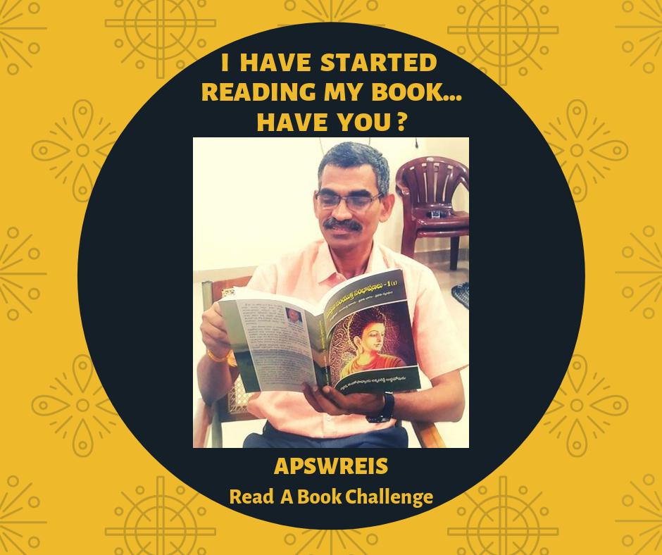 APSWREIS1's tweet photo. Col. V. Ramulu, Secretary, APSWREIS, has already challenged himself. What about you? 
#IHaveReadABook #APSWREIS https://t.co/KGmcSx81En