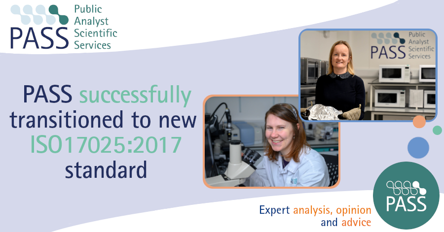 publicanalysts's tweet photo. We are pleased to confirm that PASS has completed a successful audit &amp; transitioned to ISO17025:2017 for both our food complaints service &amp; cooking instructions verification. The new UKAS Schedule of Accreditation &amp; Certificate are now available to view https://t.co/Xjko3TfvZt https://t.co/zuwadkrxBk