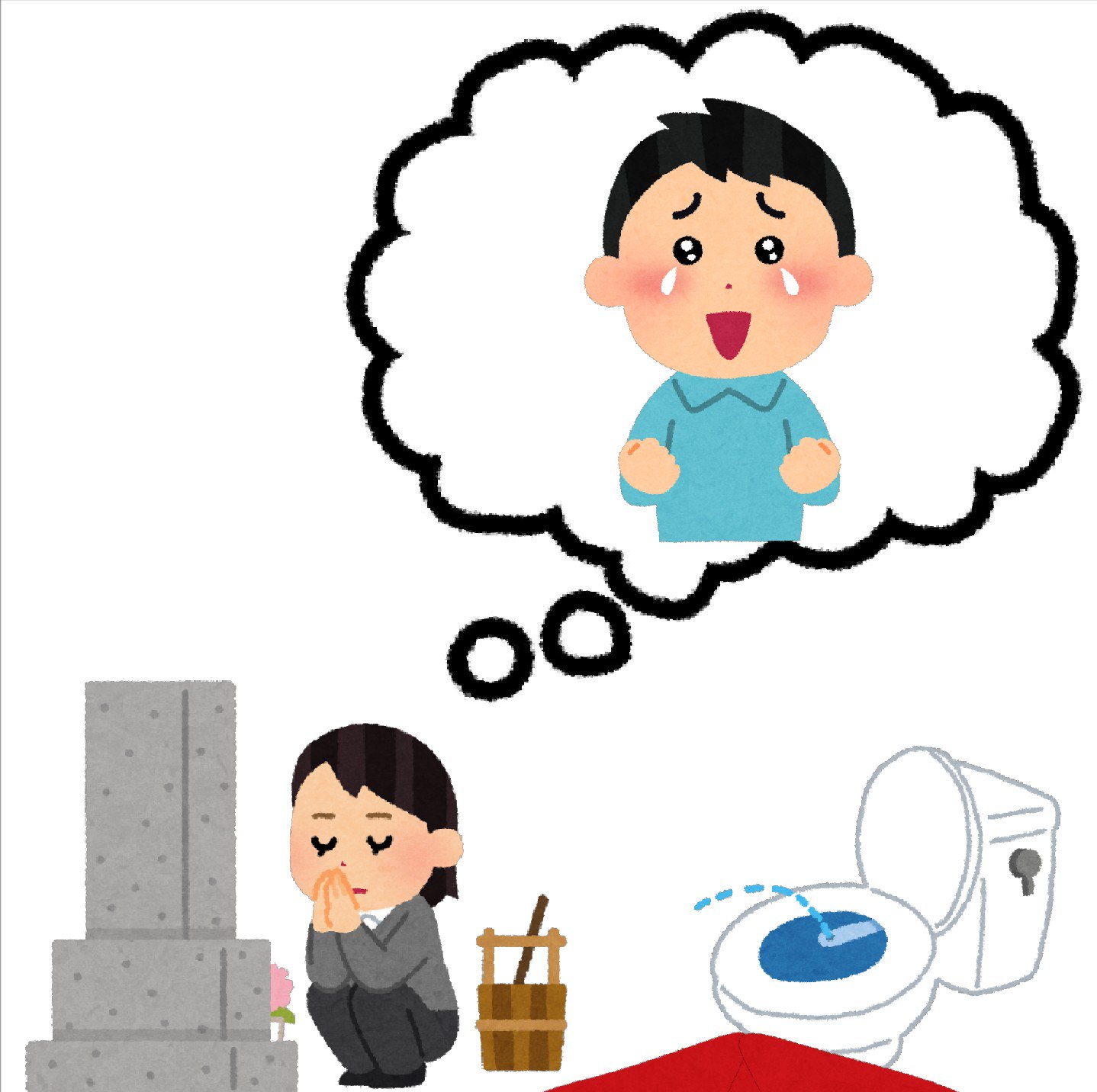 まいチクをいらすとやで再現 Dayukoume Tikuporadio 再現難易度 使ったイラスト 5枚 ふきだしのイラスト 感動する男性のイラスト お墓参りのイラスト 女性 温水洗浄便座のイラスト 血液の雫のイラスト まいにちチクショー T Co 0wskilmkym