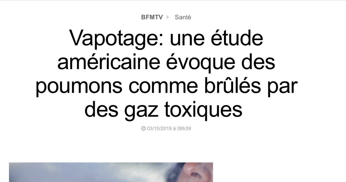 SebastienBZ's tweet image. Un grand merci à #afp LE vapotage ne tue PAS, il permet à des millions de fumeurs d’arrêter depuis plus de 10 ans.